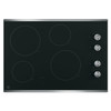 GE 30” Built-In Knob Control Electric Cooktop with Stainless Steel Trim - JP3030SJSS