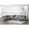 Crestview Track Arm Graphite 4-pc sectional w/ right chaise