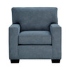 Crestview Track Arm Blue Chair