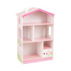 KidKraft Dollhouse Cottage Wooden Bookcase, Pink & White