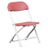 Kids Burgundy Plastic Folding Chair