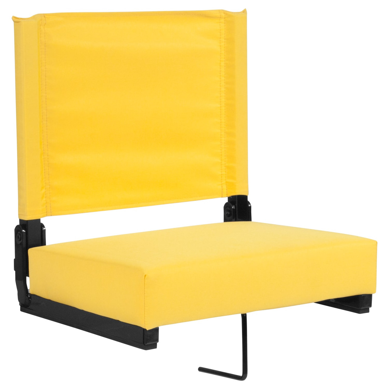 Grandstand Comfort Seats by Flash - Lightweight Stadium Chair with Handle & Ultra-Padded Seat, Yellow