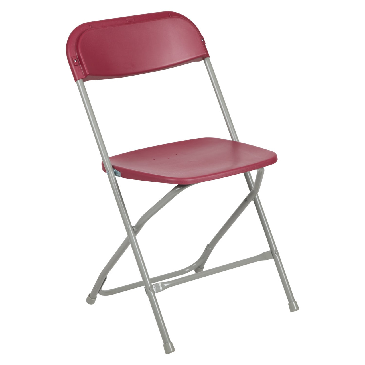 Hercules  Series Plastic Folding Chair - Red - 10 Pack Comfortable Event Chair-Lightweight Folding Chair