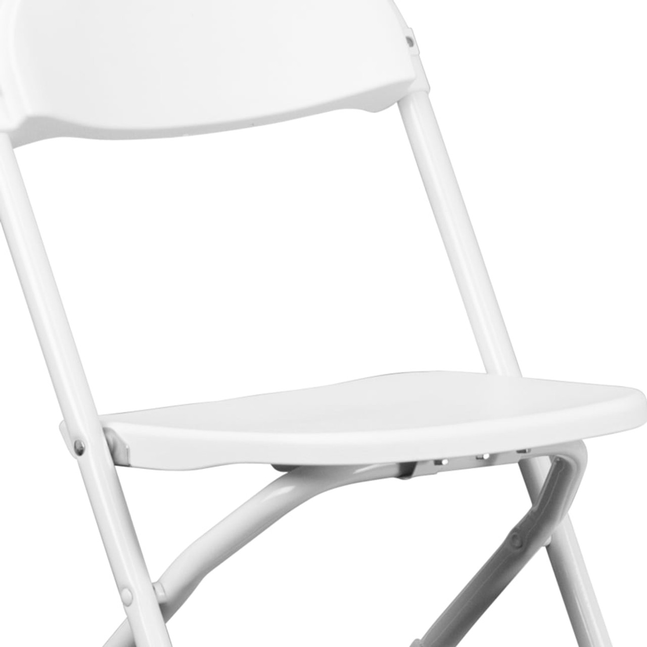 Kids White Plastic Folding Chair