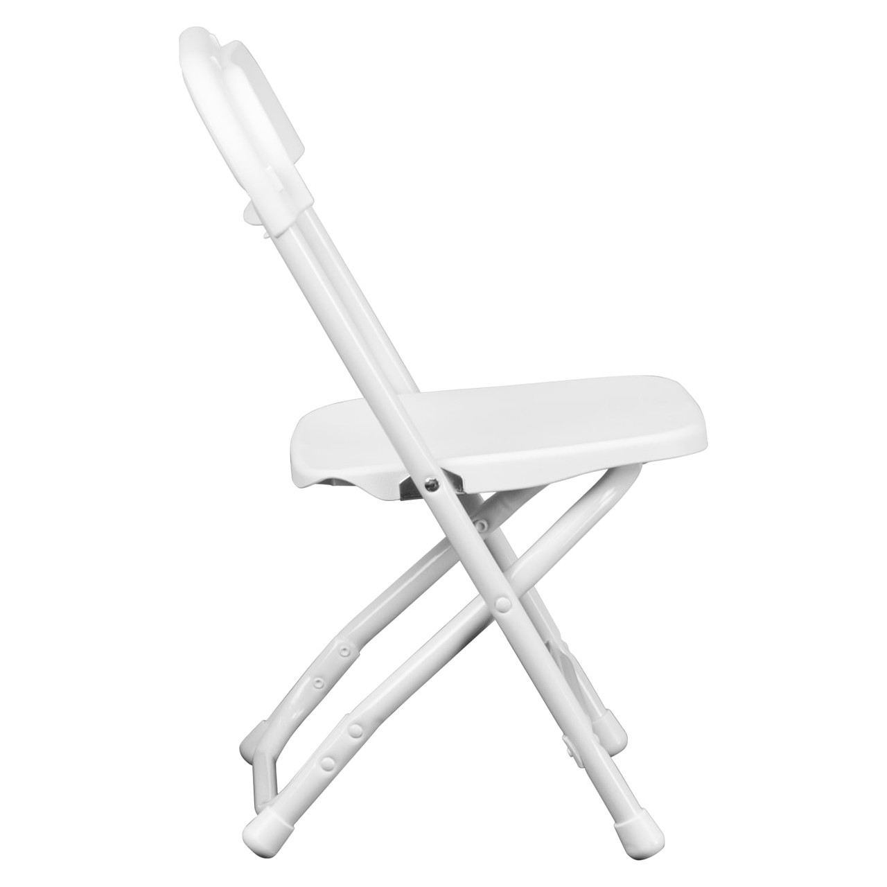 Kids White Plastic Folding Chair