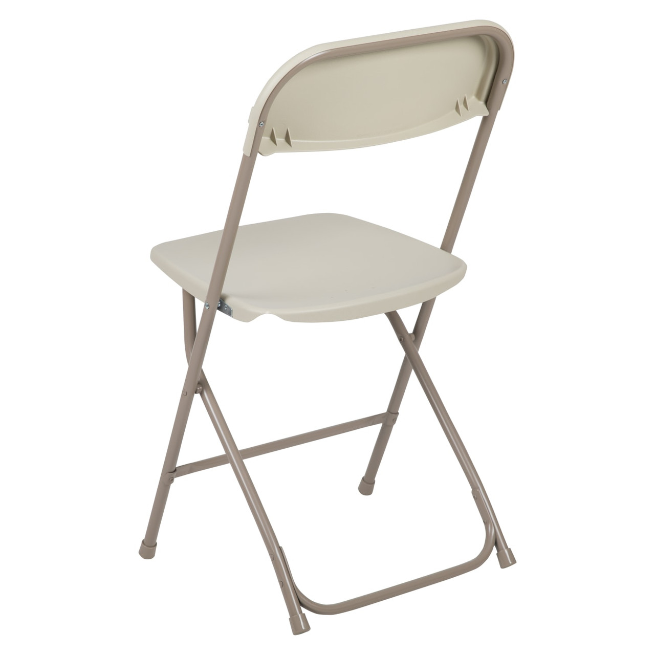 Hercules  Series Plastic Folding Chair Beige - 6 Pack Comfortable Event Chair-Lightweight Folding Chair