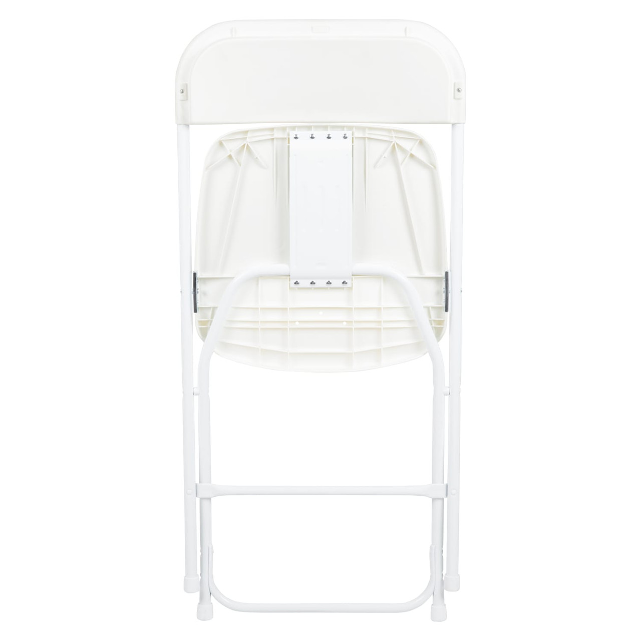 Hercules  Series Plastic Folding Chair - White - 10 Pack Comfortable Event Chair-Lightweight Folding Chair