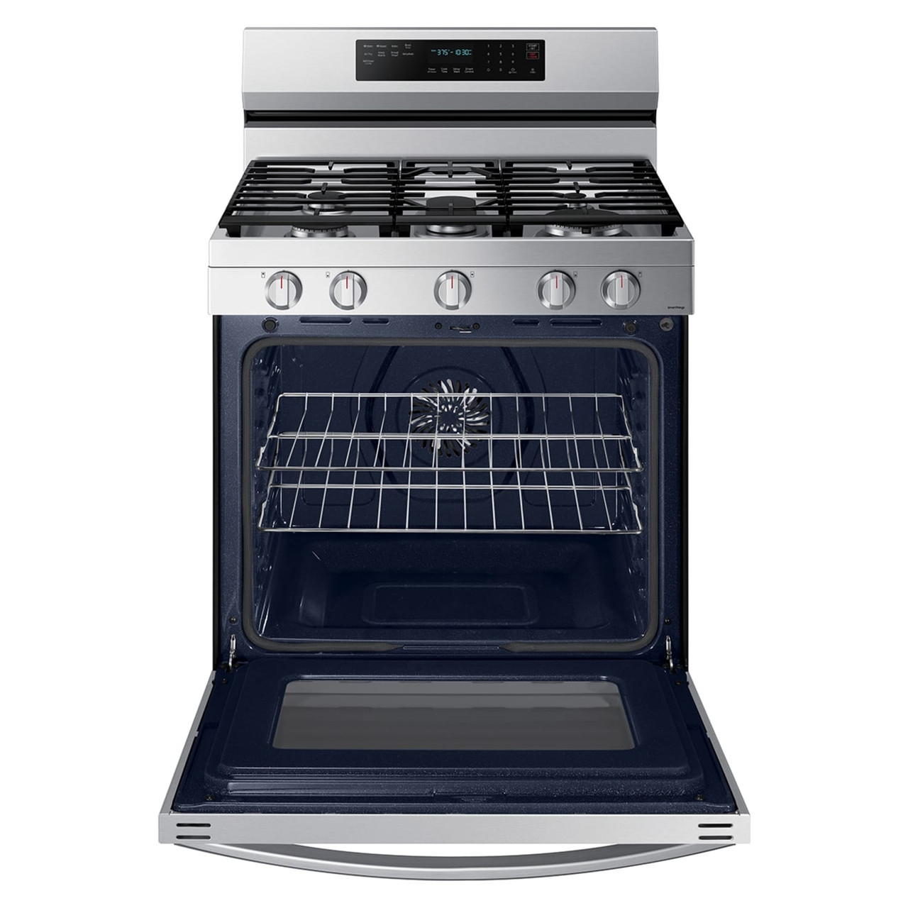 Samsung 6.0 cu. ft. Smart Gas Range w/ Air Fry, Convection+ & Stainless Cooktop - NX60A6711SS