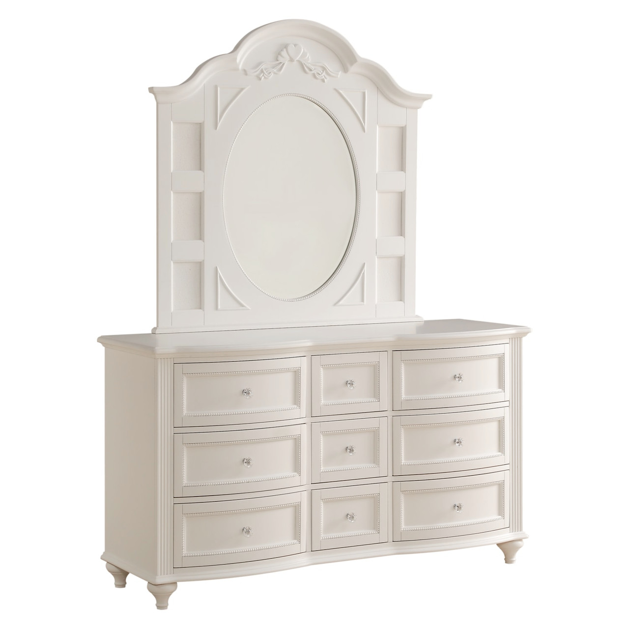 Princess Bedroom - Bed, Dresser & Mirror - Full