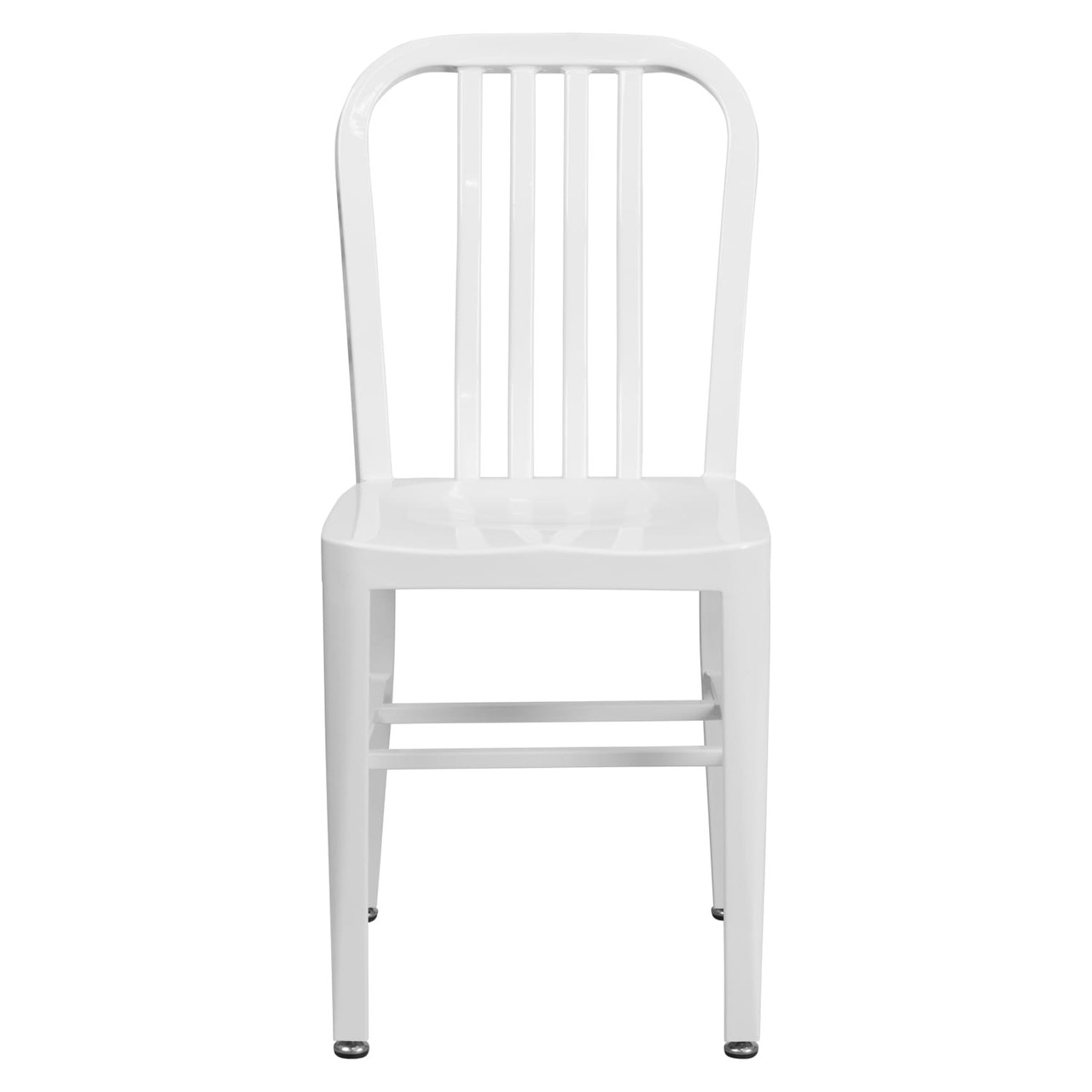 White Metal Indoor-Outdoor Chair