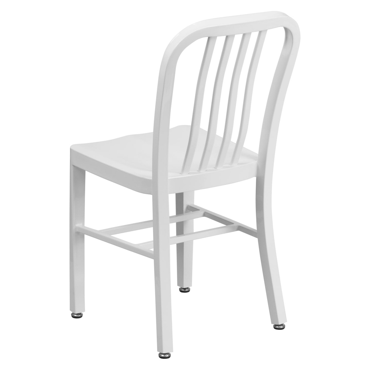 White Metal Indoor-Outdoor Chair