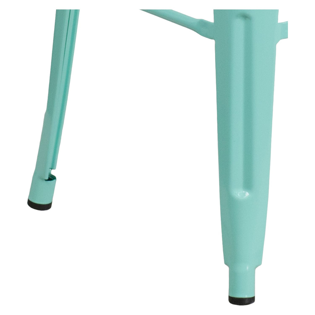 30” High Backless Mint Green Indoor-Outdoor Barstool