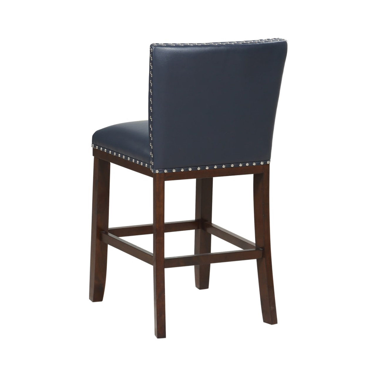 Freemont Navy Wood Counter Stool