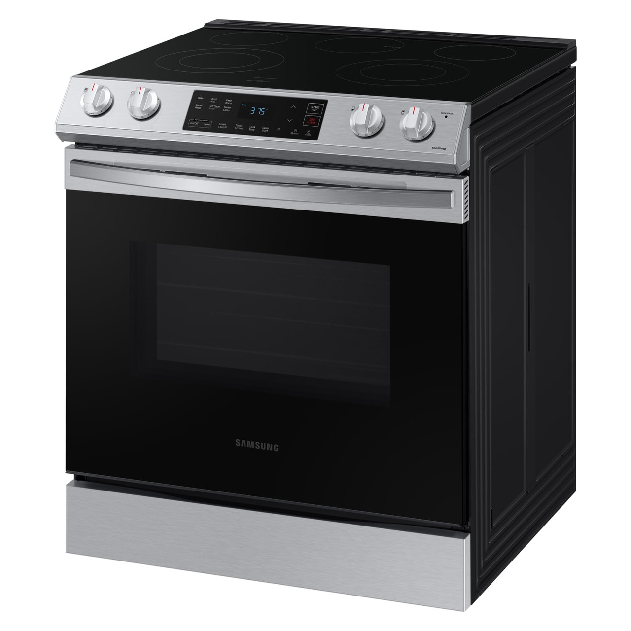 Samsung 6.3 cu ft. Front Control Slide-in Electric Range with Wi-Fi - NE63T8111SS