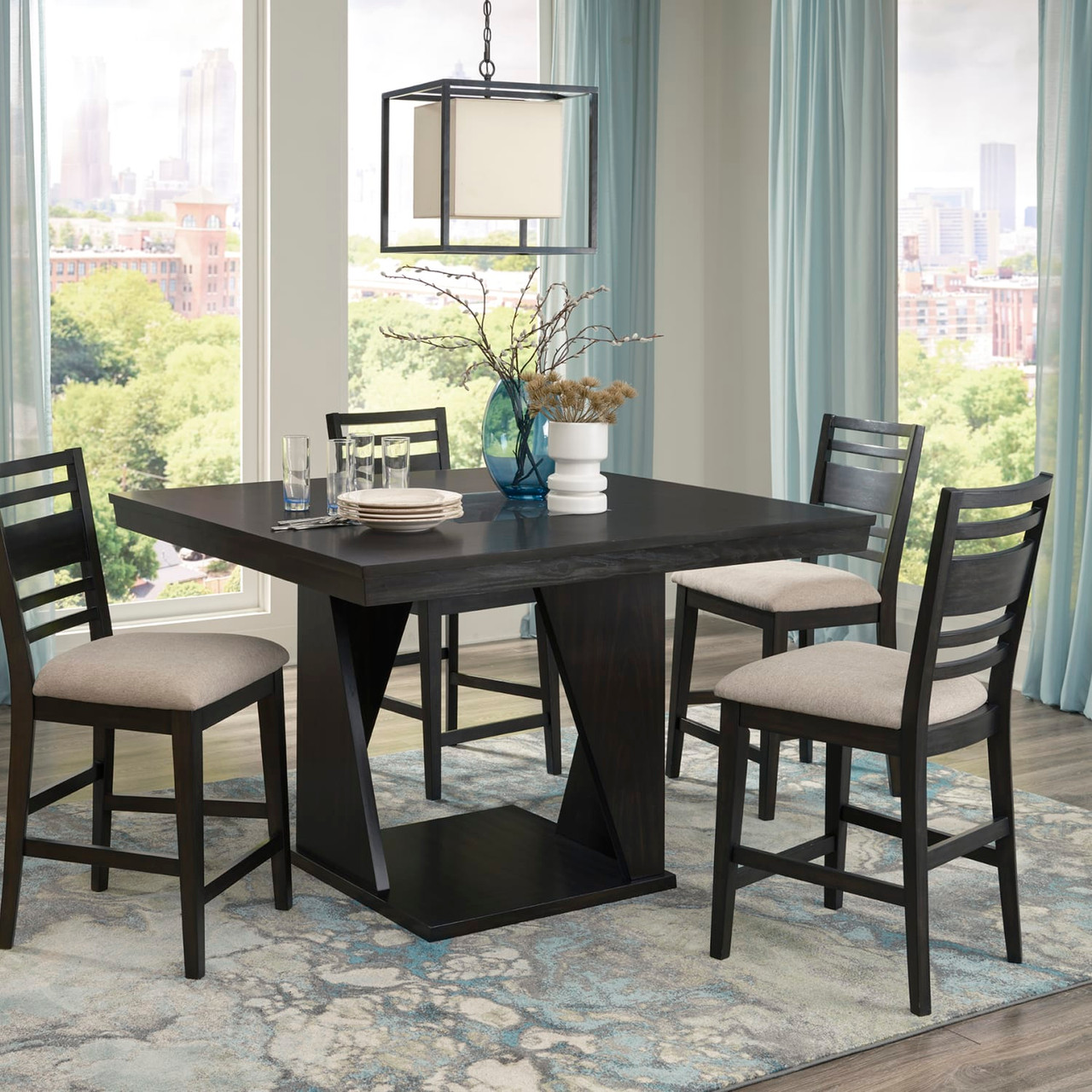 Highland 5 pc Counter Dining (table & 4 chairs)