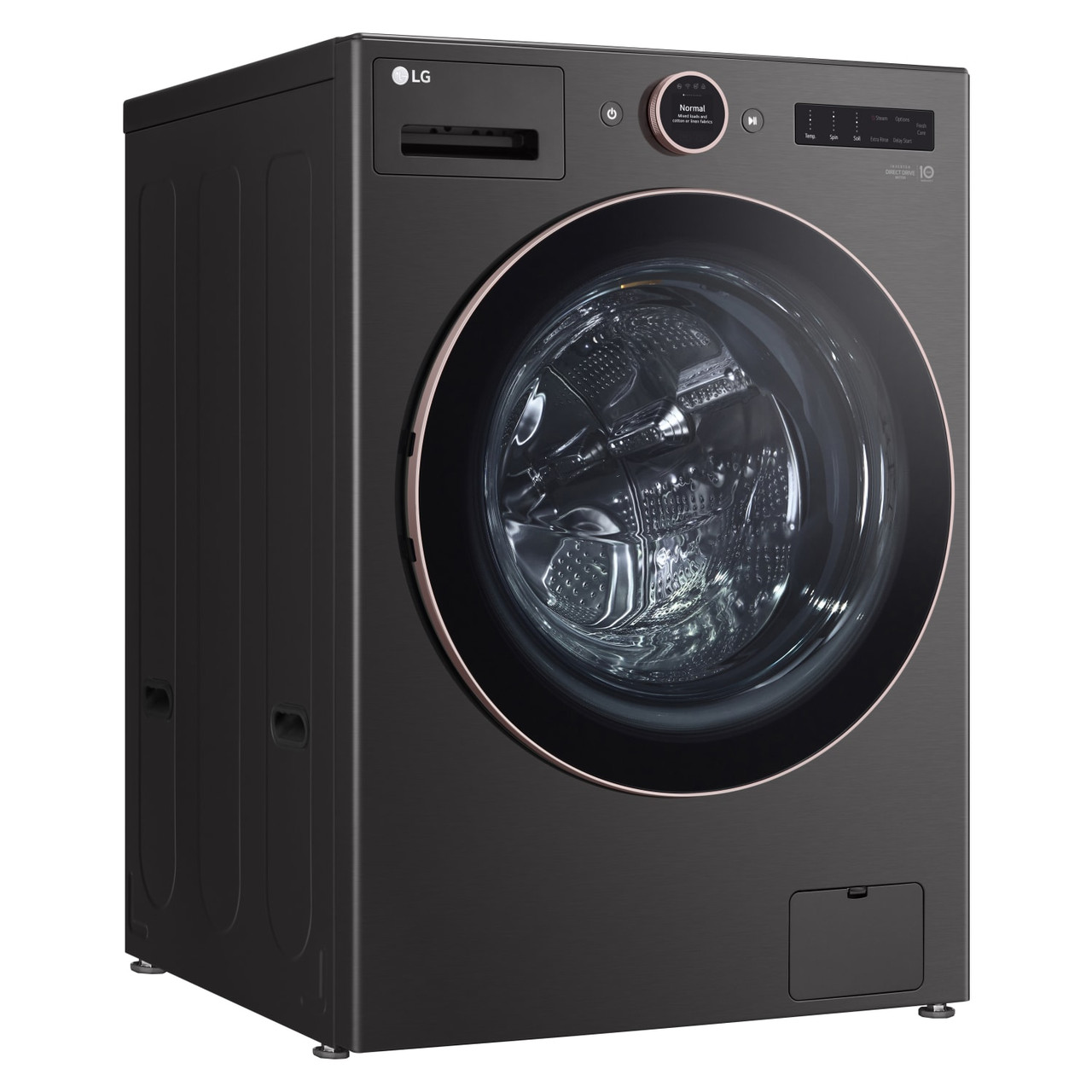 LG 5.0 cu. ft. Mega Capacity Smart Front Load Energy Star Washer with TurboWash® 360° and AI DD® Built-In Intelligence -WM6500HBA