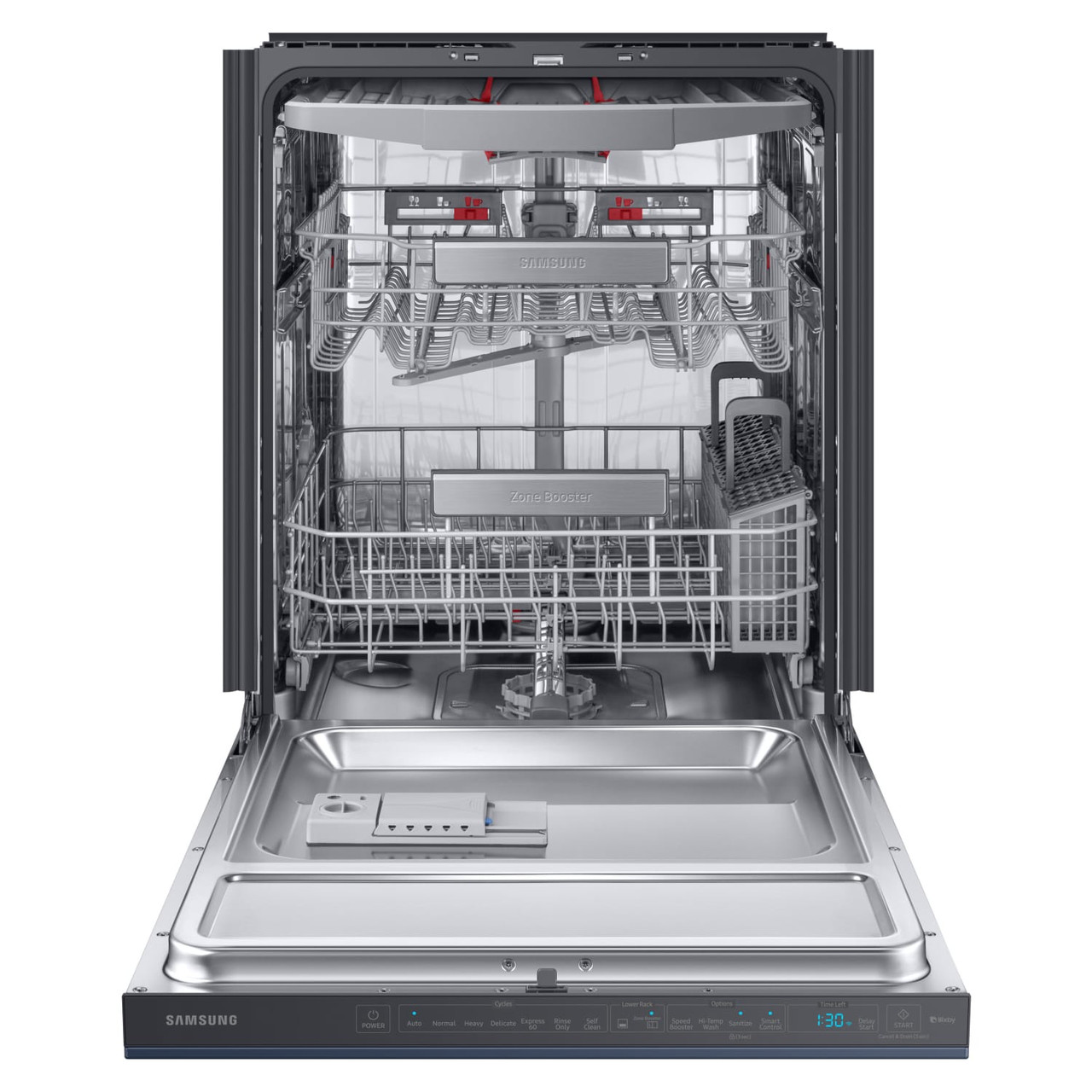 Samsung Bespoke Smart 39dBA Dishwasher with Linear Wash in Fingerprint Resistant Navy Steel