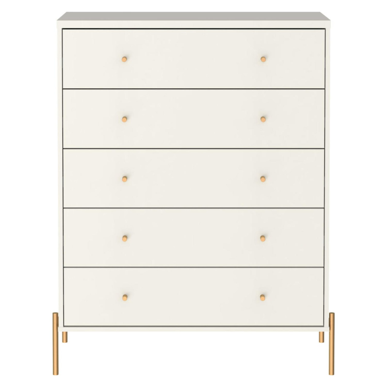 Jasper Full Extension Tall Dresser, Classic Dresser and Nightstand Set of 3 in Off White