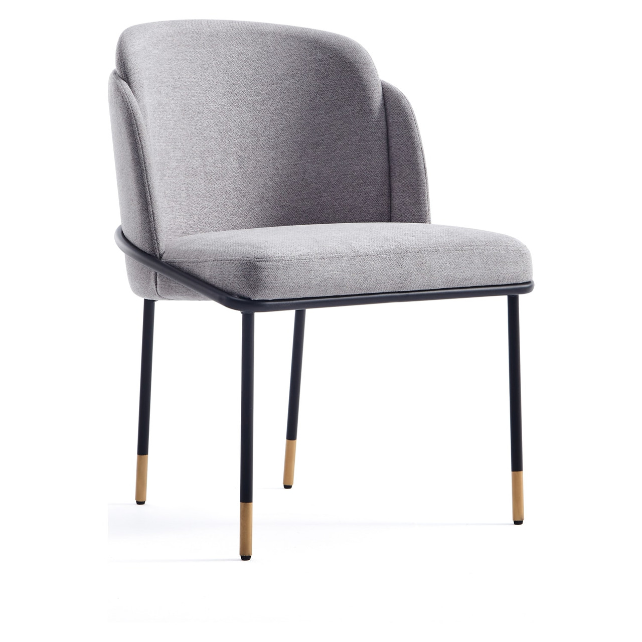 Flor Fabric Dining Chair in Gray