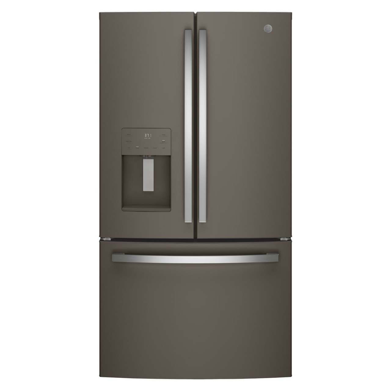GE 25.7 Cu. Ft. French-Door Refrigerator with External Dispenser and LED Lighting - GFE26JMMES