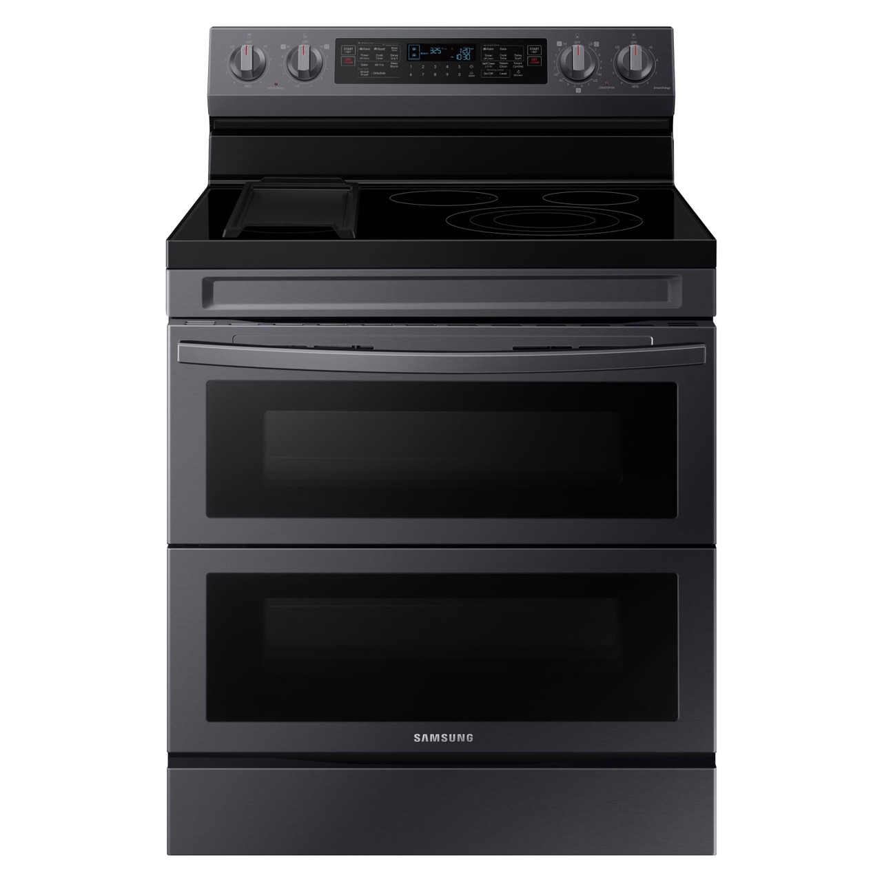 Samsung - 6.3 Cu. ft. Smart Freestanding Electric Range with Flex Duo , No-Preheat Air Fry & Griddle - Stainless Steel