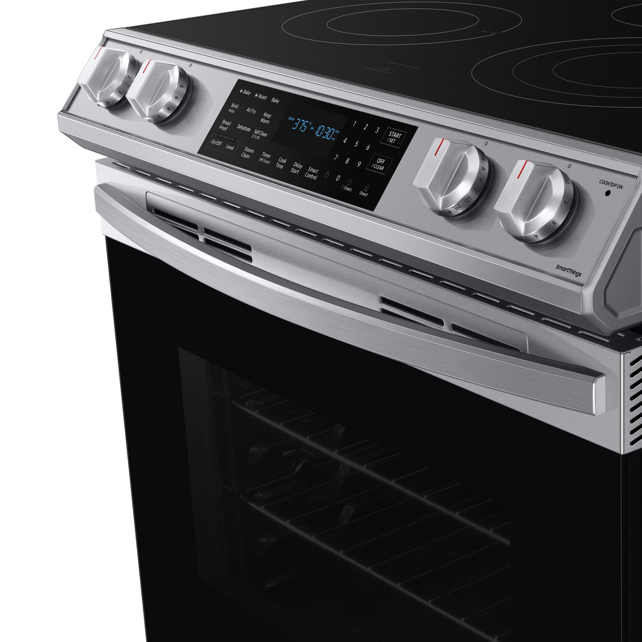 Samsung 6.3 cu. ft. Front Control Slide-in Electric Range with Air Fry & Wi-Fi - NE63T8511SS