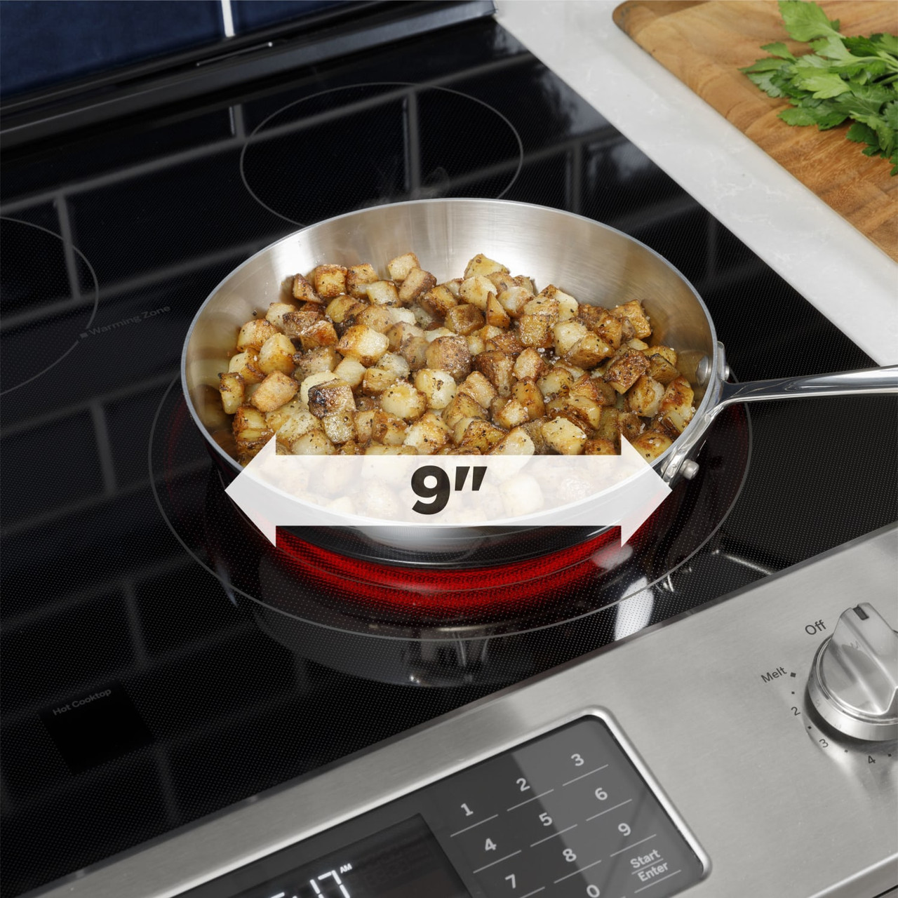 GE® 30” Free-Standing Electric Convection Range with No Preheat Air Fry - Stainless Steel/Gray - JB735SPSS