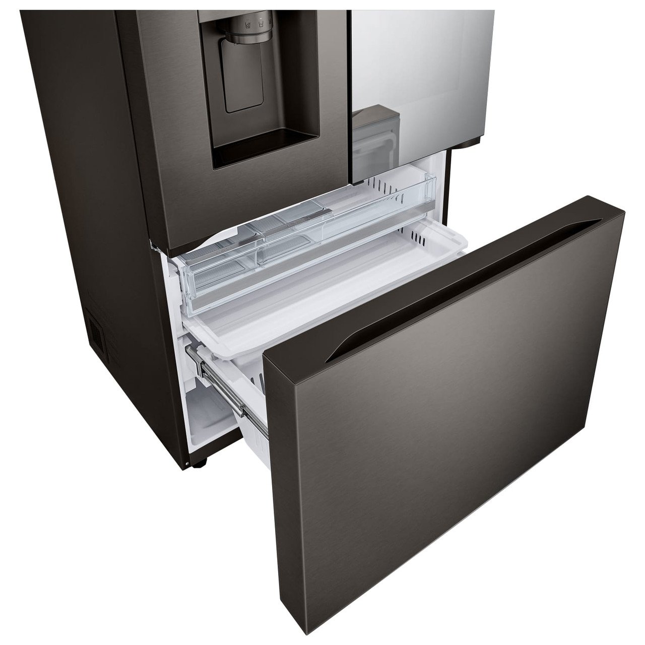 LG 30.7 cu. ft. PrintProof Black Stainless Steel French Door Refrigerator - LRYKS3106D