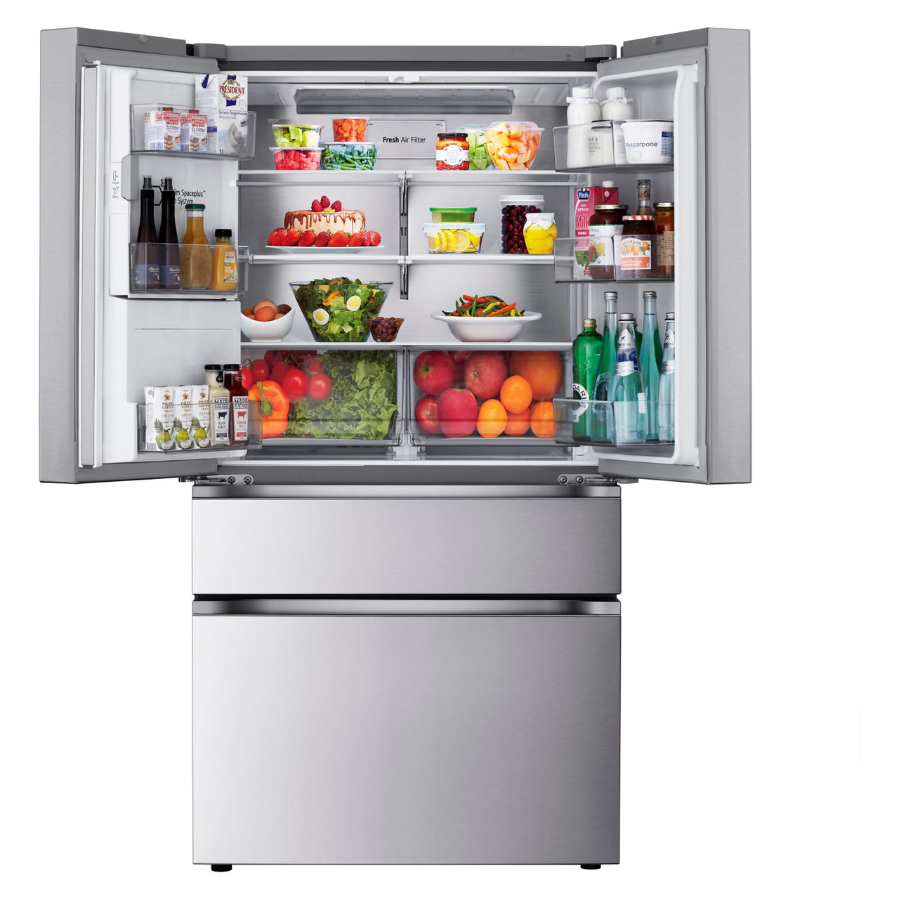 LG 29 cu. ft. Smart Standard-Depth MAX™ 4-Door French Door Refrigerator with Full-Convert Drawer - LF29S8330S