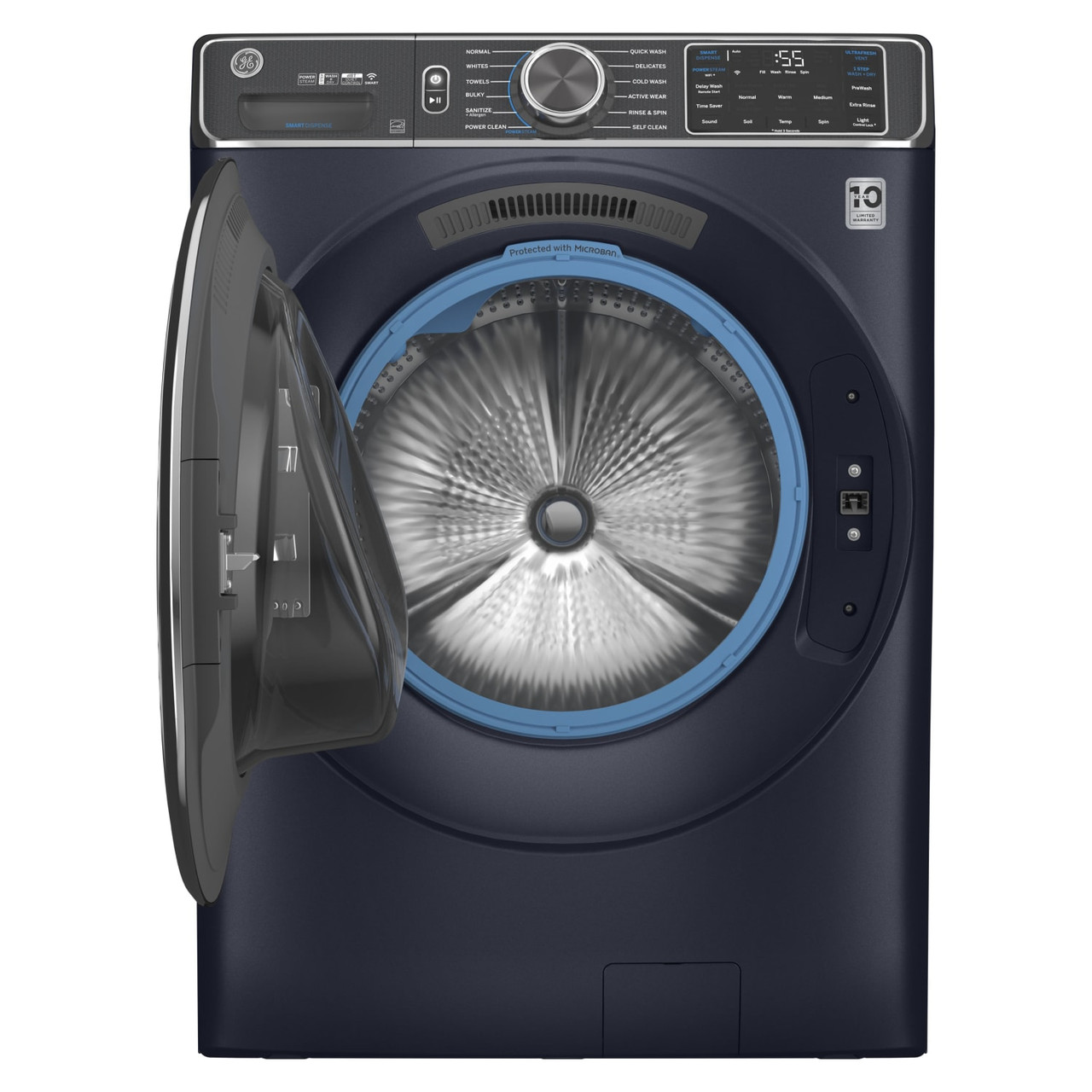 GE 5.0 cu. ft. Front Load Steam Washer - GFW850SPNRS