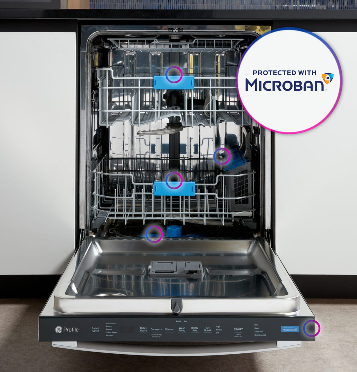 GE Profile™ Fingerprint Resistant Top Control with Stainless Steel Interior Dishwasher - PDT715SYVFS