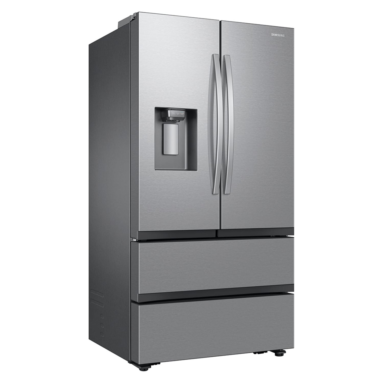 Samsung 25 cu. ft. Mega Capacity Counter Depth 4-Door French Door Refrigerator with Four Types of Ice in Stainless Steel - RF26CG7400SR