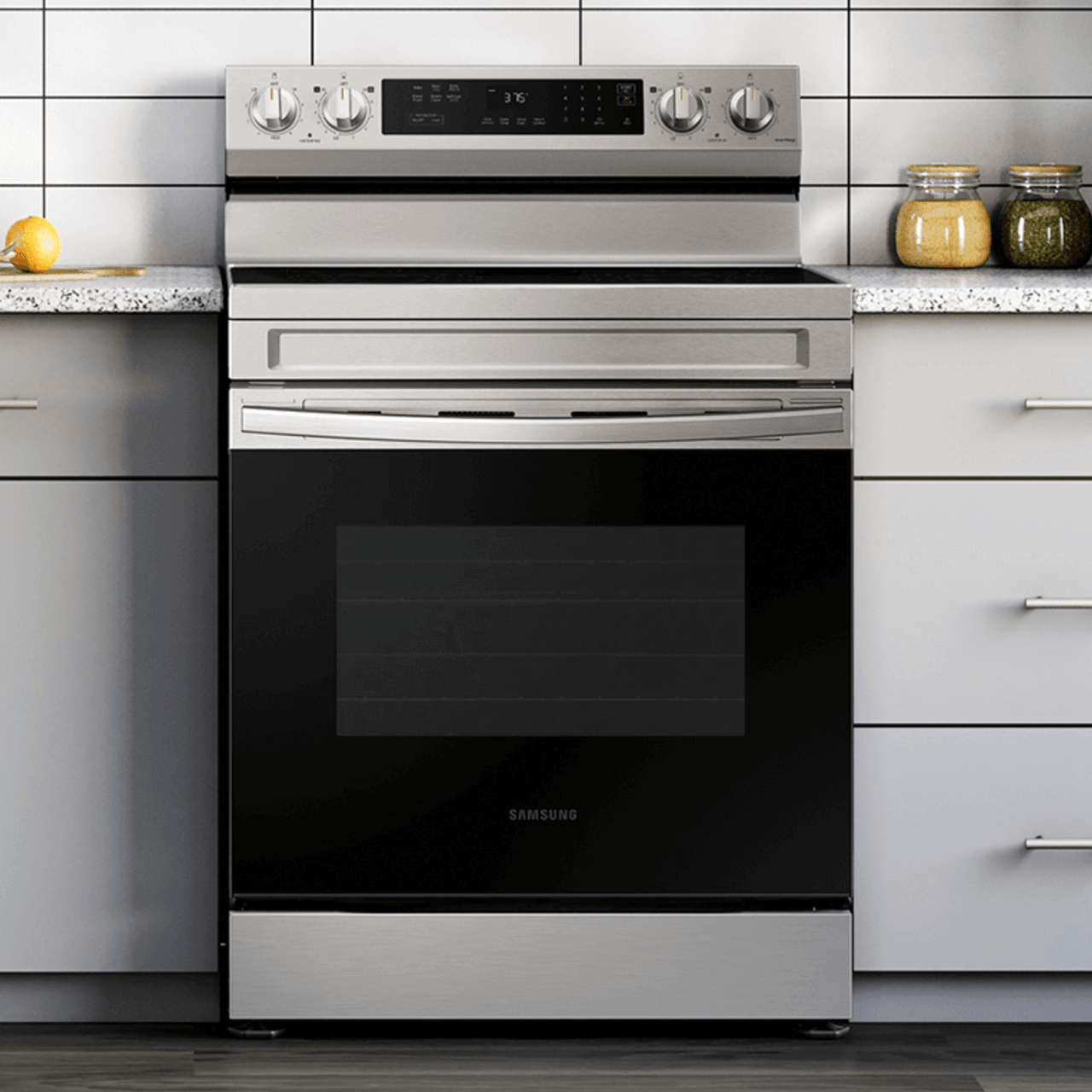 Samsung 6.3 cu. ft. Smart Freestanding Electric Range with Rapid Boil & Self Clean - NE63A6311SS