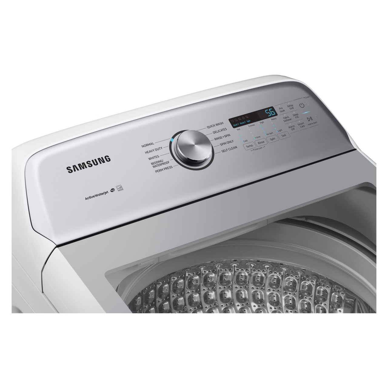 Samsung 5.0 cu. ft. Top Load Washer w/ Active WaterJet - WA50R5200AW