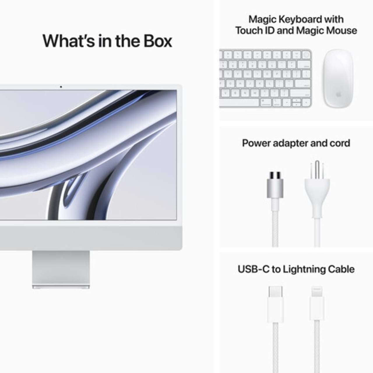 Apple iMac M3 Silver - MQR93LLAS