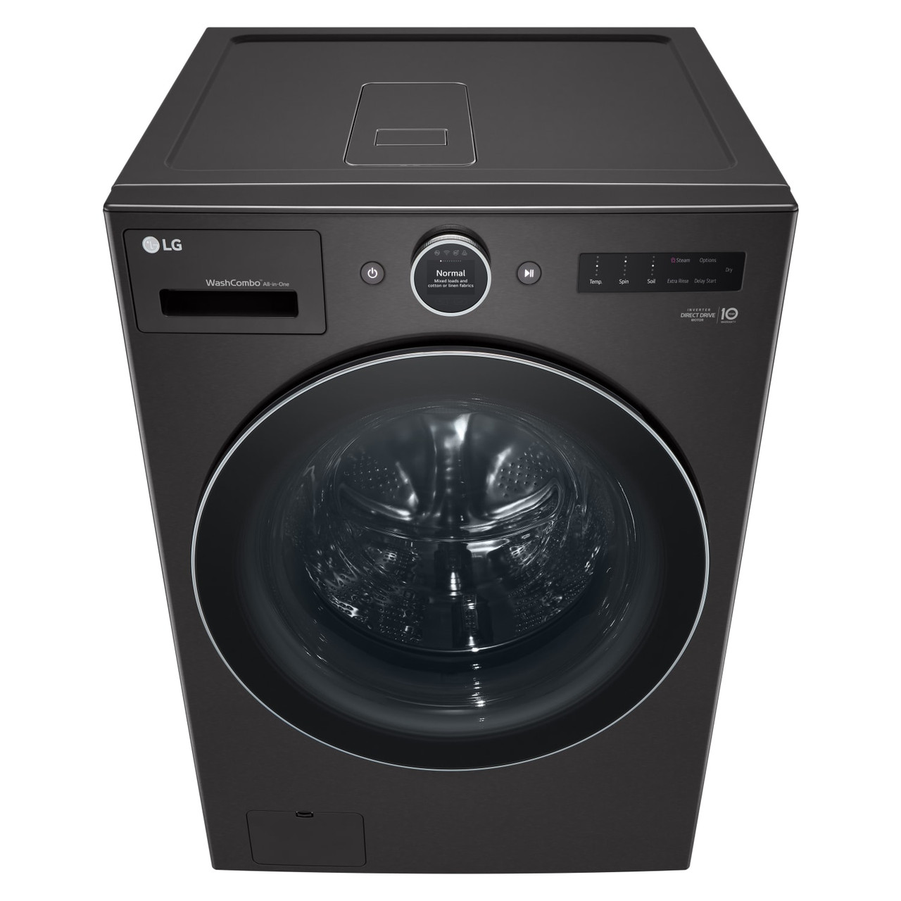 LG 5.0 cu. ft. Mega Capacity Smart WashCombo™ All-in-One Washer/Dryer with Inverter HeatPump™ Technology and Direct Drive Motor - WM6998HBA