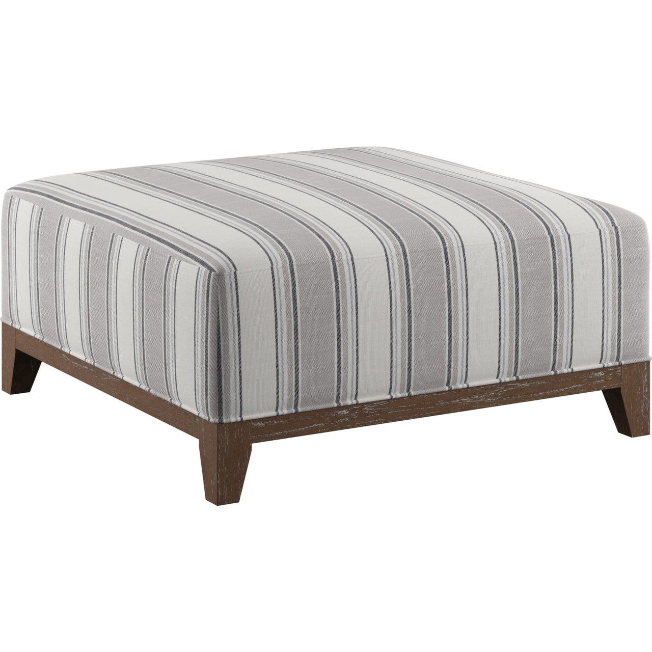 Sasha Stone Gray Square Ottoman