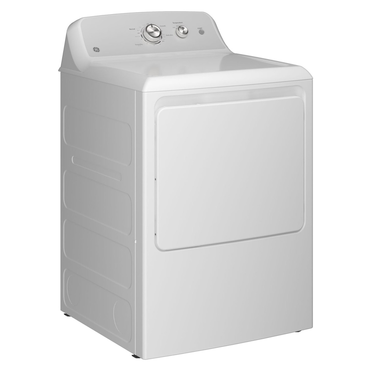 GE® 7.2 cu. ft. Capacity Electric Dryer with Up To 120 ft. Venting​ and Reversible Door​ - GTD38EASWWS