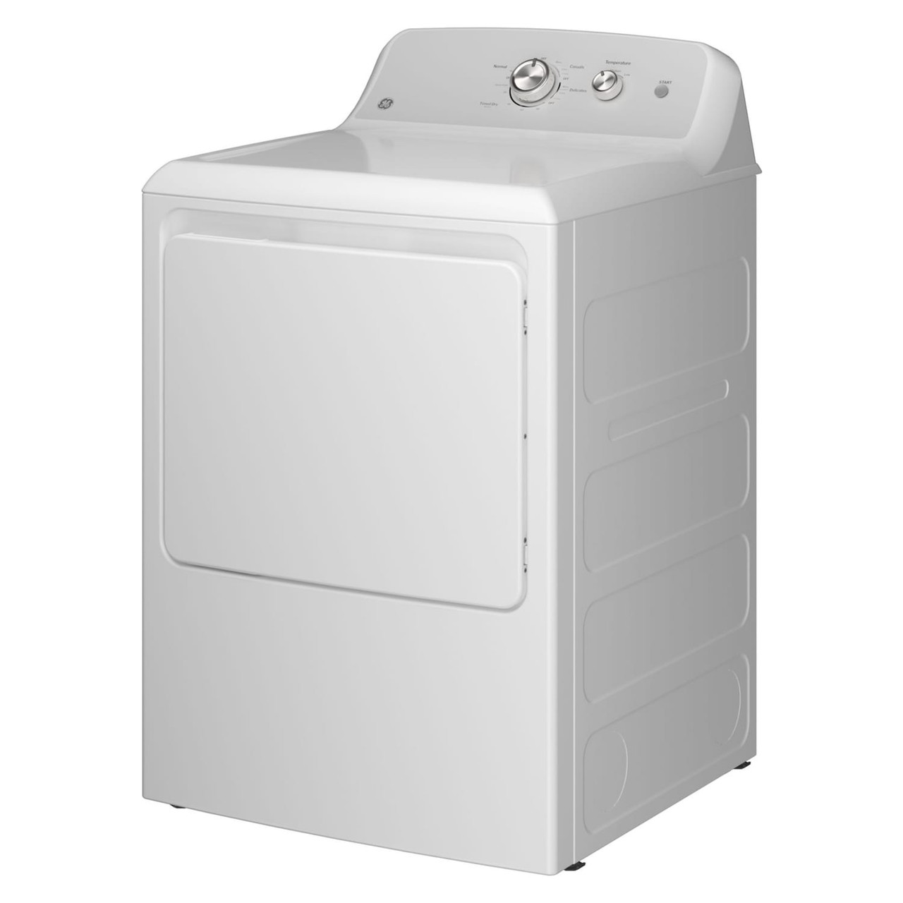 GE® 7.2 cu. ft. Capacity Electric Dryer with Up To 120 ft. Venting​ and Reversible Door​ - GTD38EASWWS