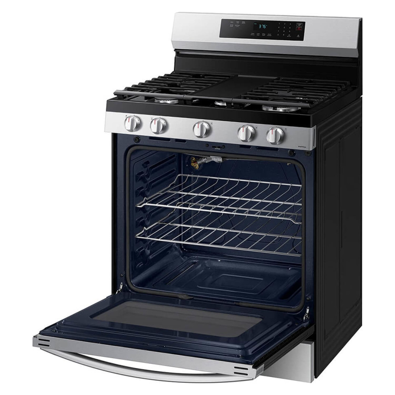 Samsung 6.0 cu. ft. Smart Freestanding Gas Range w/18K BTU Dual Ring Power Burner - NX60A6311SS