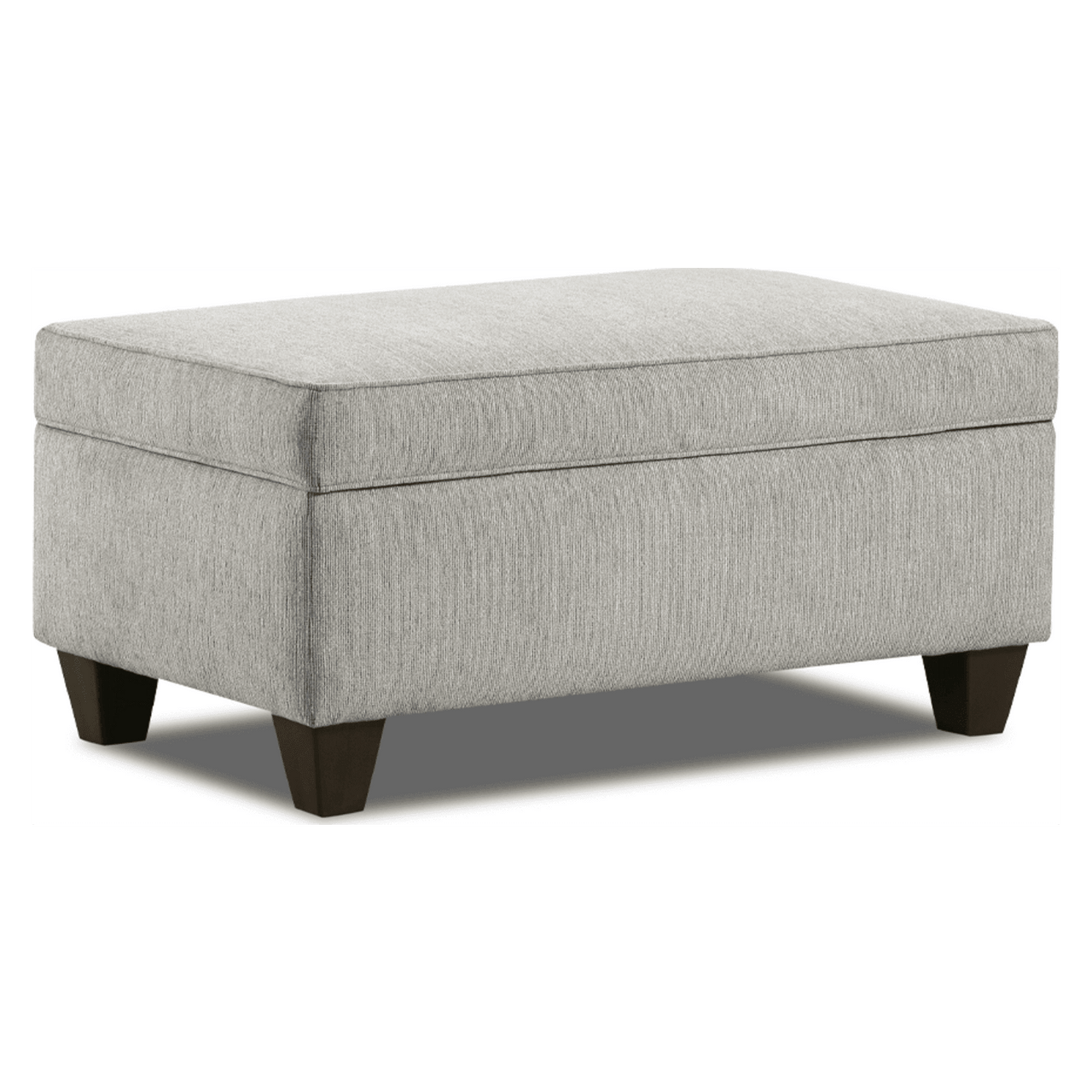 Kirby Gray Storage Ottoman