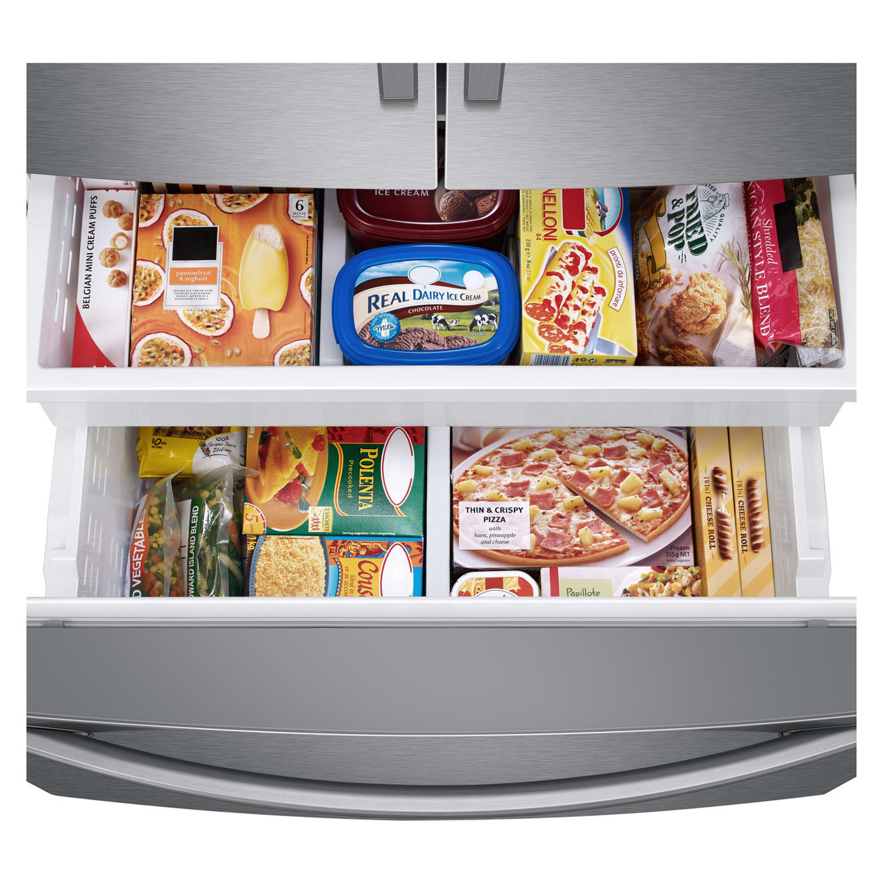 Samsung 26.5 cu. ft. French Door Refrigerator with Family Hub™ and External Water & Ice Dispenser - RF27T5501SR