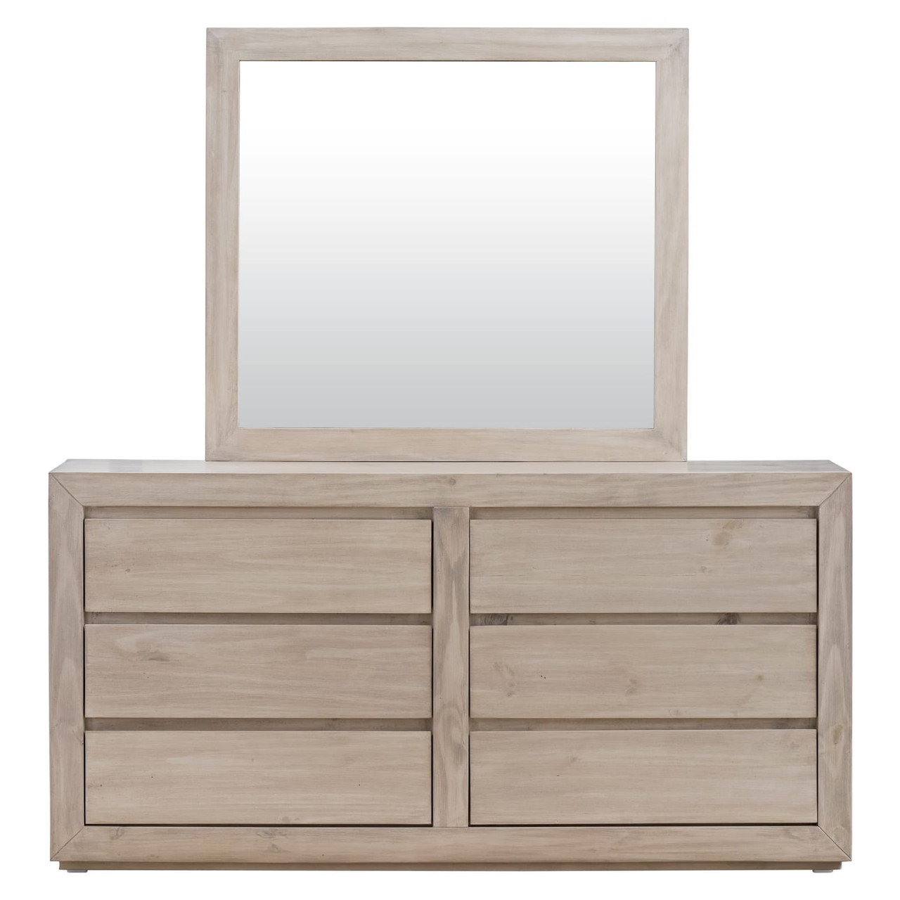 Adrian Collection Cream Solid Pine Queen Bedroom Set