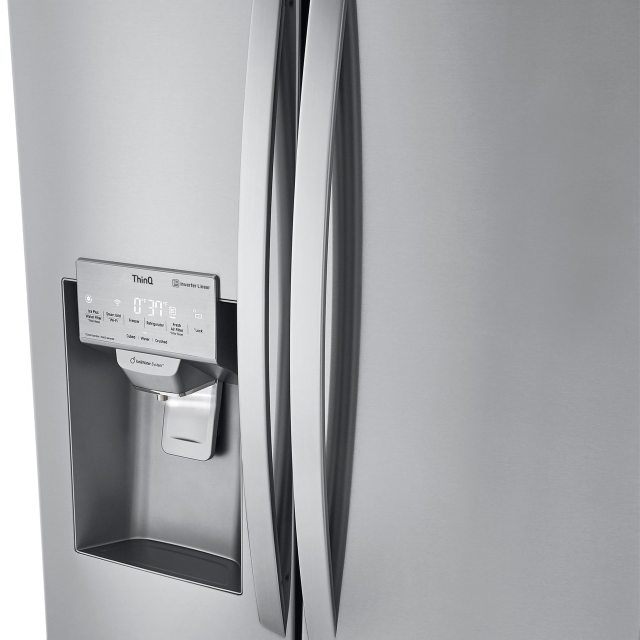LG 25 cu. ft. 33” Wide French Door Refrigerator - LRFXS2503S