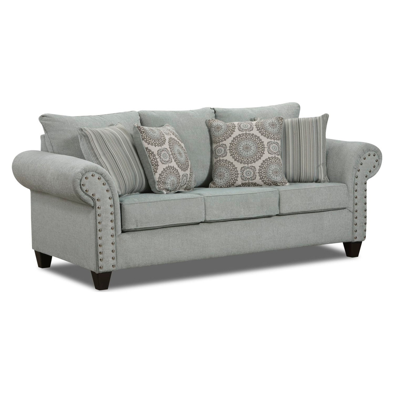 Marisol Collection Spa Chenille Sofa and Loveseat