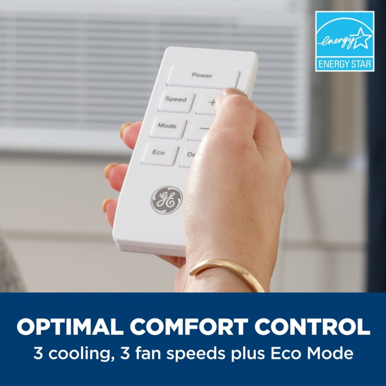 GE® 12,000 BTU Smart Electronic Window Air Conditioner for Large Rooms up to 550 sq. ft.