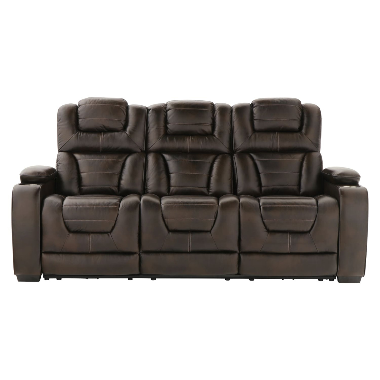 Titanium Elite Leather Power Reclining Sofa & Loveseat