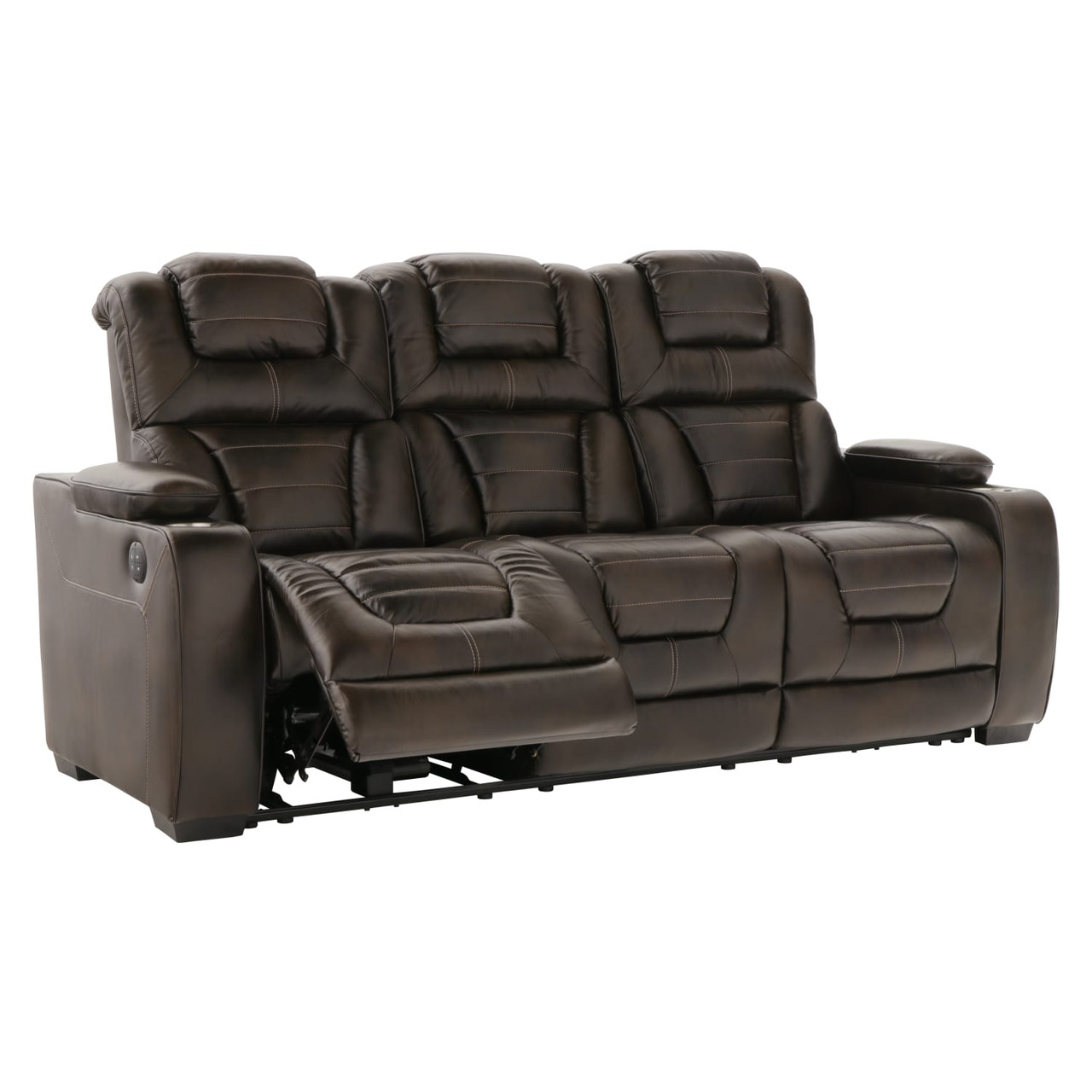 Titanium Elite Leather Power Reclining Sofa & Loveseat