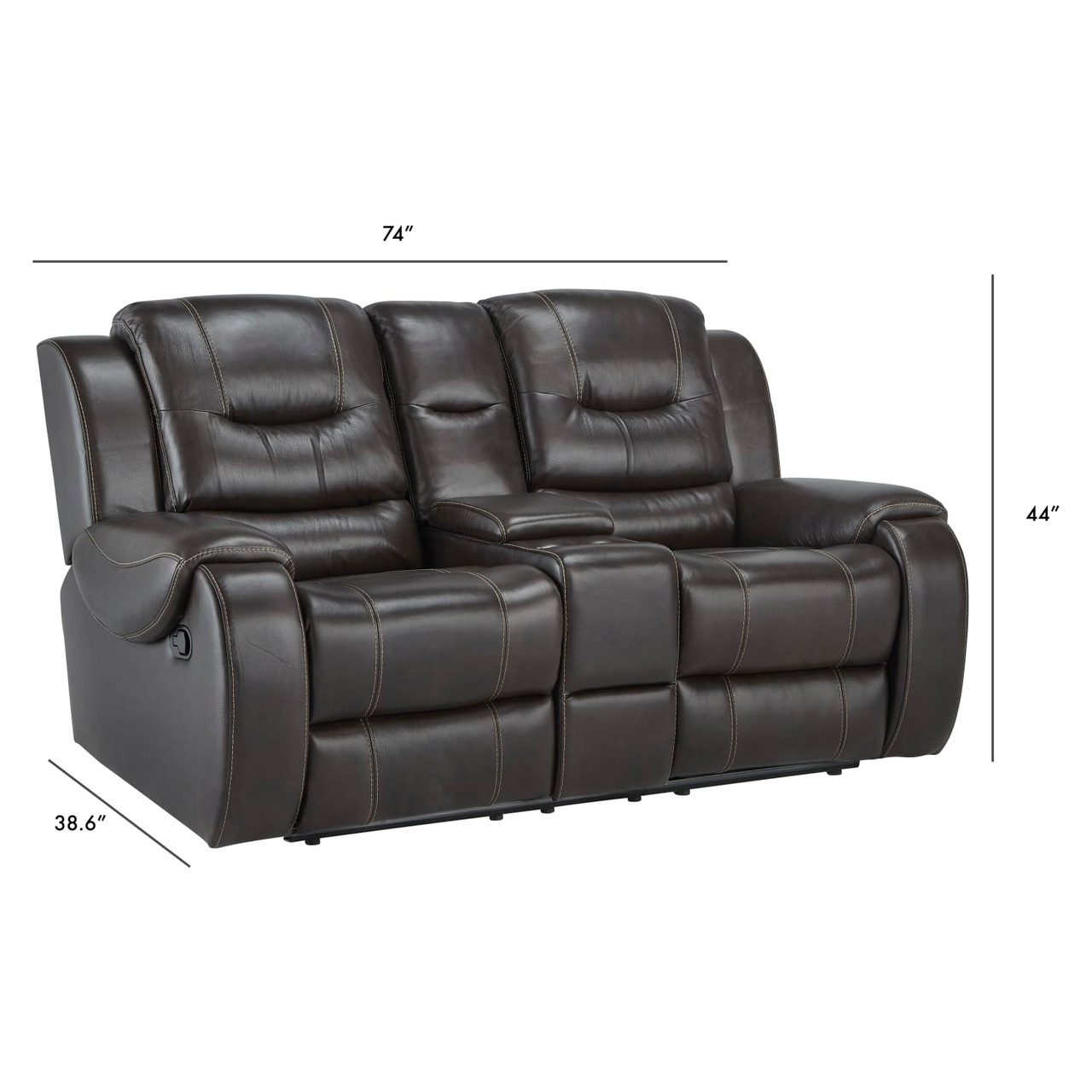 Titan Elite Chocolate Reclining Sofa & Loveseat