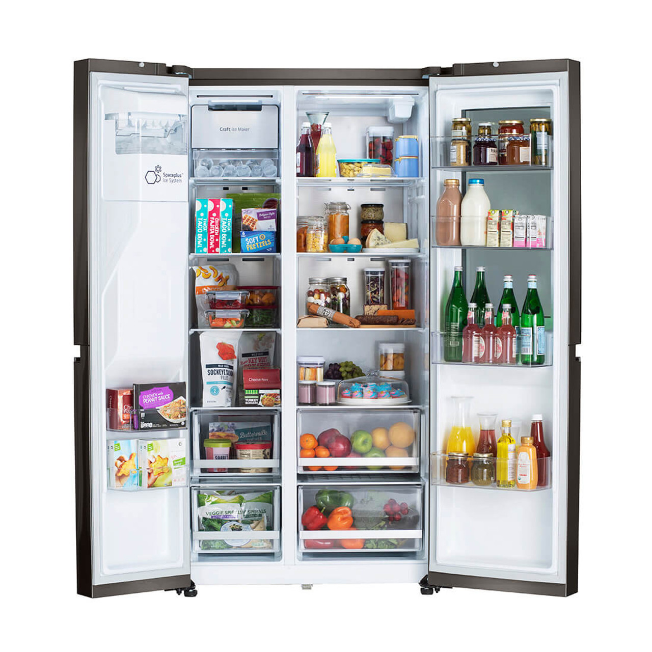 LG 27 cu.ft. Side by Side Instaview Refrigerator - LRSOS2706D
